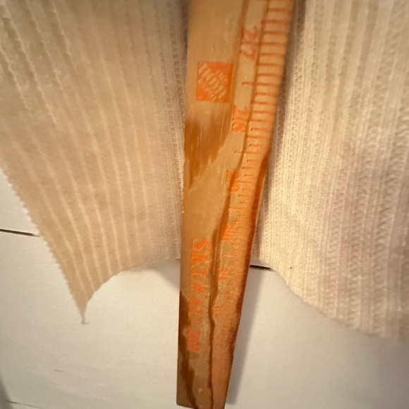 KERISMA OS Tan-cream quiet luxury oversized woman short sleeve wool sweater - Picture 9 of 11